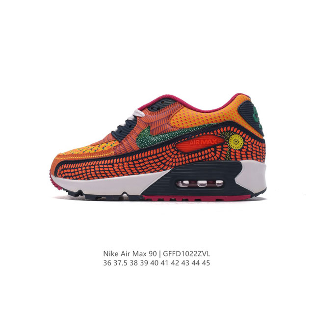 NIKE耐克运动鞋 Air max 90 健身运动跑鞋休闲鞋 复古风十足！Air Max 90 作为 Nike 旗下最经典的鞋型之一，凭借着百搭的造型，获得众多