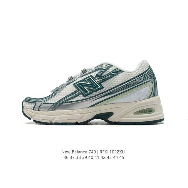 公司级 New Balance MR740 NB新百伦系列复古老爹风休闲运动慢跑鞋。采用轻质牛剖革拼接透气网眼衬垫织物鞋面材质 T-Beam大底提供足步弓支撑