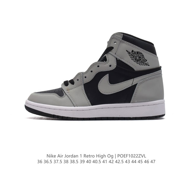 公司级 耐克 男女同款运动板鞋 Nike Air Jordan 1 Retro High OG 乔丹一代aj1 乔1 AJ1 篮球鞋复刻运动鞋。皮面高帮板鞋的设