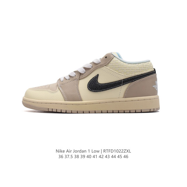 耐克 乔丹Air Jordan 1 Low AJ1 乔1 乔丹1代aj1 低帮复古文化休闲运动篮球鞋。从1985 年面世的元年款汲取设计灵感，采用简洁大方的经典