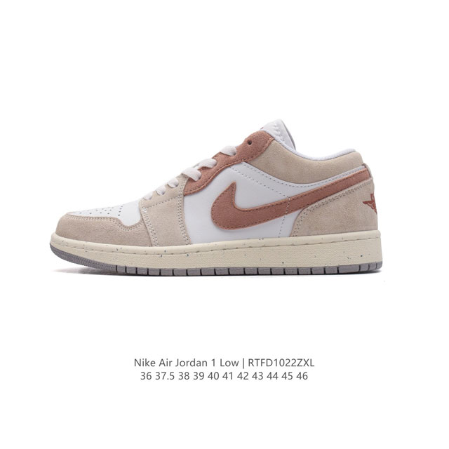 耐克 乔丹Air Jordan 1 Low AJ1 乔1 乔丹1代aj1 低帮复古文化休闲运动篮球鞋。从1985 年面世的元年款汲取设计灵感，采用简洁大方的经典