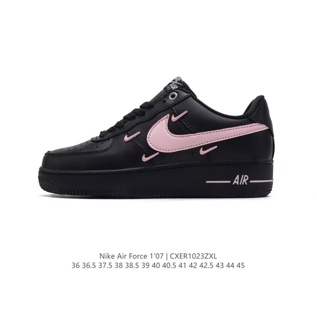 耐克 Nike Air Force 1 '07 Low 空军一号含气垫 小白鞋 低帮百搭厚底增高休闲运动板鞋。柔软、弹性十足的缓震性能和出色的中底设计，横跨复古