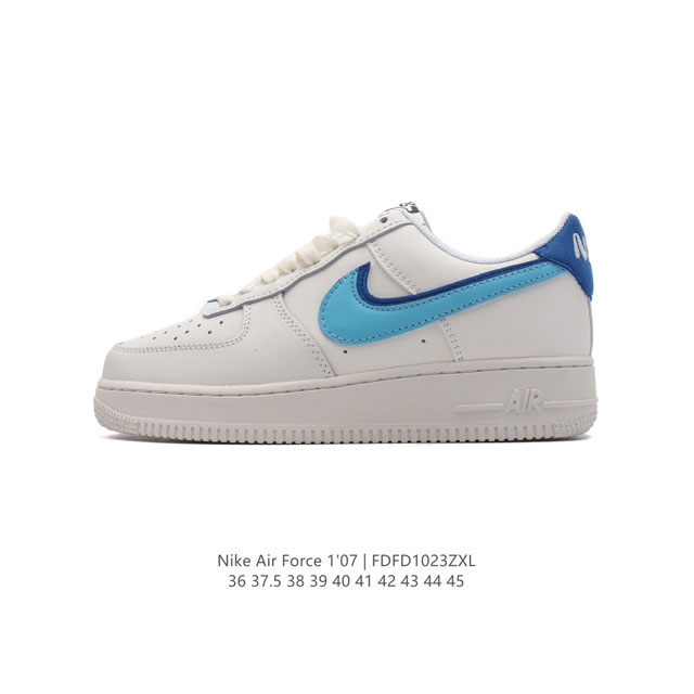 耐克 Nike Air Force 1 '07 Low 空军一号含气垫 小白鞋 低帮百搭厚底增高休闲运动板鞋。柔软、弹性十足的缓震性能和出色的中底设计，横跨复古