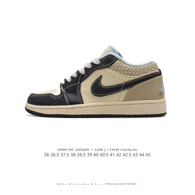 耐克 乔丹Air Jordan 1 Low AJ1 乔1 乔丹1代aj1 低帮复古文化休闲运动篮球鞋。从1985 年面世的元年款汲取设计灵感，采用简洁大方的经典