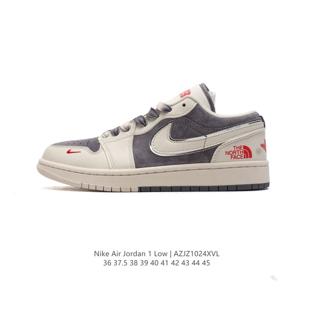 公司级 耐克 乔丹Air Jordan 1 Low AJ1 乔1 乔丹1代aj1 北脸 北面联名 低帮复古文化休闲运动篮球鞋。从1985 年面世的元年款汲取设计