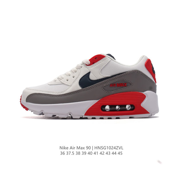 公司级 NIKE耐克运动鞋 Air max 90 健身运动跑鞋休闲鞋 复古风十足！Air Max 90 作为 Nike 旗下最经典的鞋型之一，凭借着百搭的造型，