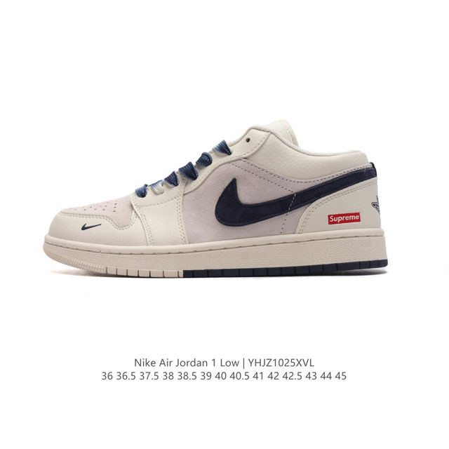 公司级 耐克 乔丹Air Jordan 1 Low AJ1 乔1 乔丹1代aj1 低帮复古文化休闲运动篮球鞋。从1985 年面世的元年款汲取设计灵感，采用简洁大