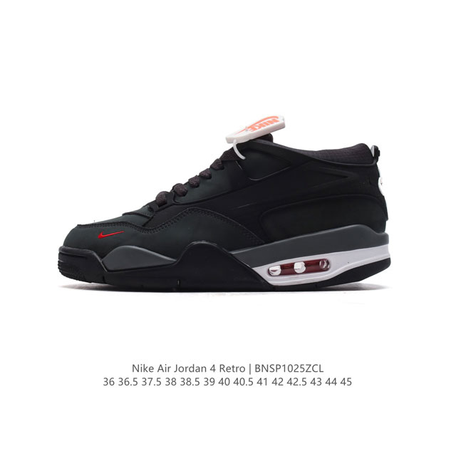 耐克 Nike Air Jordan 4 Retro OG 低帮 迈克尔 乔丹AJ4代乔4 复古休闲运动文化篮球鞋。秉承轻量化的速度型篮球鞋设计思想完成设计，降