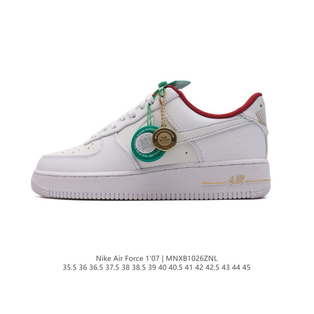 公司级 附赠送挂饰 AF1耐克 Nike Air Force 1 ‘07 Low 空军一号 厚底增高百搭休闲运动板鞋 原楦头原纸板 打造纯正空军版型，专注外贸渠