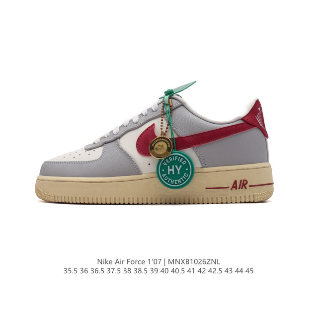 公司级 附赠送挂饰 AF1耐克 Nike Air Force 1 ‘07 Low 空军一号 厚底增高百搭休闲运动板鞋 原楦头原纸板 打造纯正空军版型，专注外贸渠