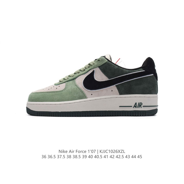 公司级 新款 AF1耐克 Nike Air Force 1 ‘07 Low 空军一号 气垫厚底增高百搭运动板鞋 原楦头原纸板 小白鞋 打造纯正空军版型，专注外贸