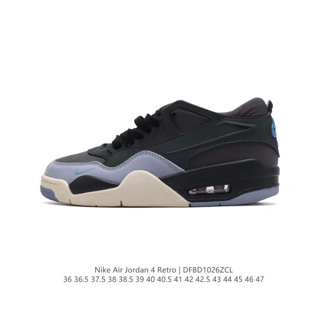 耐克 Nike Air Jordan 4 Retro OG 低帮 迈克尔 乔丹AJ4代乔4 复古休闲运动文化篮球鞋。秉承轻量化的速度型篮球鞋设计思想完成设计，降