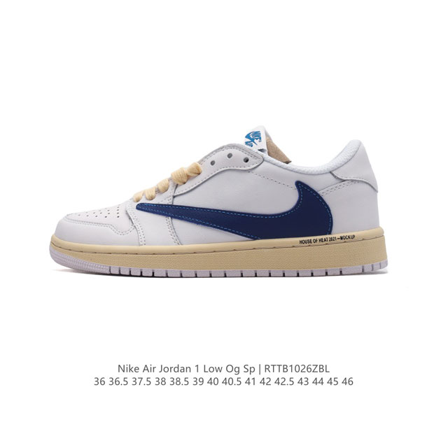 公司级 真标 耐克 Nike Air Jordan 1 Low OG SP Military Blue AJ1乔1 倒勾低帮篮球鞋 AJ1 乔丹1代 aj1 乔