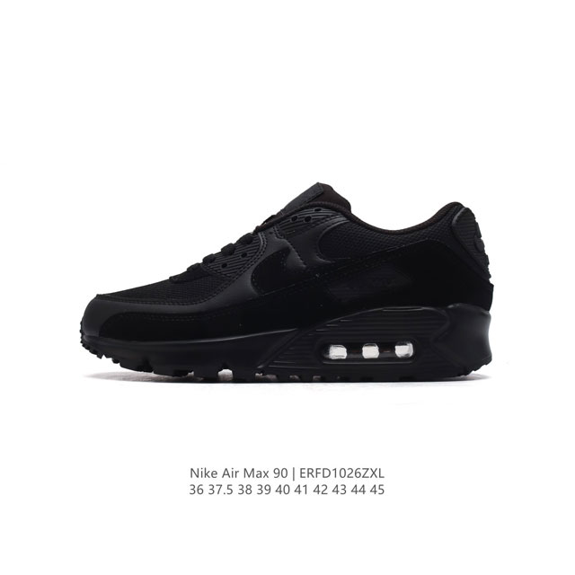 NIKE耐克运动鞋 Air max 90 健身运动跑鞋休闲鞋 复古风十足！Air Max 90 作为 Nike 旗下最经典的鞋型之一，凭借着百搭的造型，获得众多