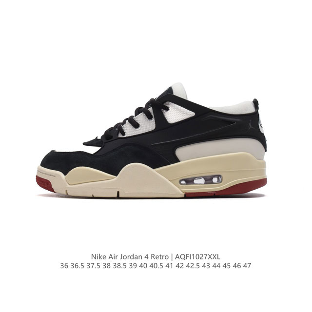 公司级 耐克 Nike Air Jordan 4 Retro OG 中帮 迈克尔 乔丹AJ4代乔4 复古休闲运动文化篮球鞋。秉承轻量化的速度型篮球鞋设计思想完成