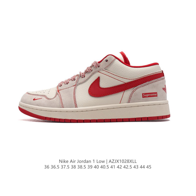 公司级 耐克 乔丹Air Jordan 1 Low AJ1 乔1 乔丹1代aj1 低帮复古文化休闲运动篮球鞋。从1985 年面世的元年款汲取设计灵感，采用简洁大