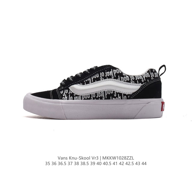 万斯 Vans Knu-Skool VR3 LX 面包鞋帆布鞋面。坎普尔 茱利安系列低帮复古硫化休闲运动板鞋“肥胖版大LOGO”要说整个年最为热门的鞋型之一，