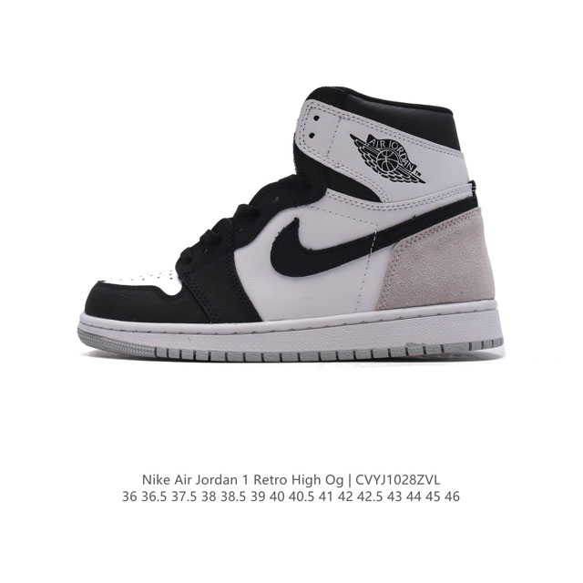 头层皮 耐克 男女同款运动板鞋 Nike Air Jordan 1 Retro High OG 乔丹一代aj1 乔1 AJ1 篮球鞋复刻运动鞋。皮面高帮板鞋的设