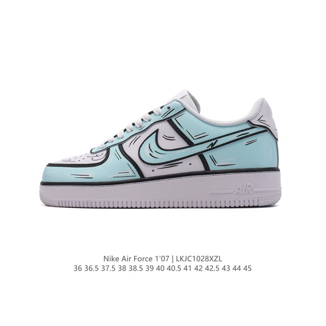 公司级 新款 AF1耐克 Nike Air Force 1 ‘07 Low 空军一号 气垫厚底增高百搭运动板鞋 原楦头原纸板 小白鞋 打造纯正空军版型，专注外贸