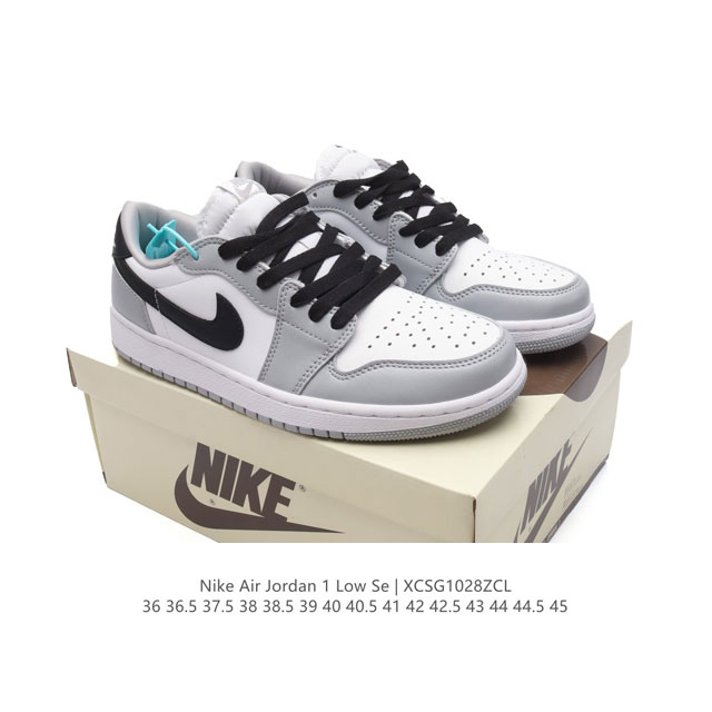 公司级 耐克 乔丹Air Jordan 1 Low AJ1 乔1 乔丹1代aj1 低帮复古文化休闲运动篮球鞋。从1985 年面世的元年款汲取设计灵感，采用简洁大