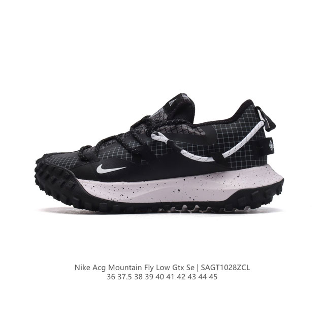 耐克 Nike ACG Mountain Fly Low GTX SE 男女子运动鞋户外登山徒步鞋。采用匠心设计，打造耐穿迅疾风格，让你在沙漠、峡谷和深山中探险