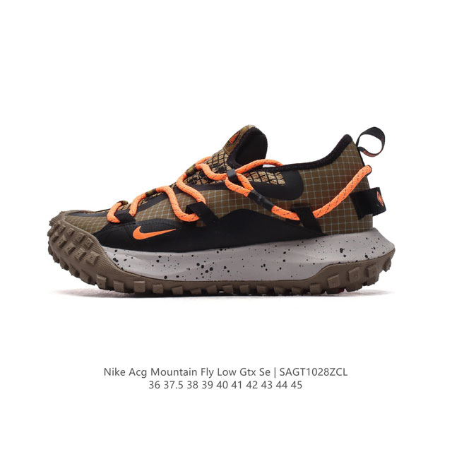 耐克 Nike ACG Mountain Fly Low GTX SE 男女子运动鞋户外登山徒步鞋。采用匠心设计，打造耐穿迅疾风格，让你在沙漠、峡谷和深山中探险