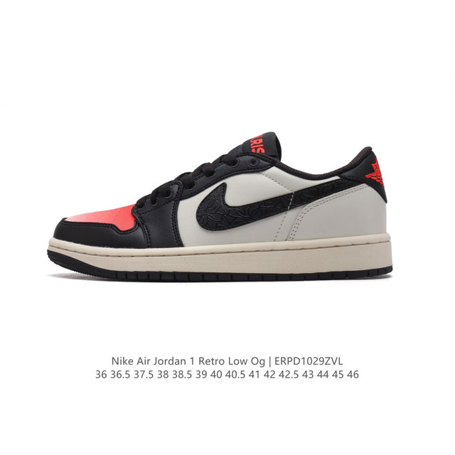 耐克 乔丹Air Jordan 1 Low AJ1 乔1 乔丹1代aj1 低帮复古文化休闲运动篮球鞋。从1985 年面世的元年款汲取设计灵感，采用简洁大方的经典