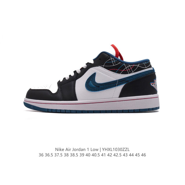 耐克 乔丹Air Jordan 1 Low AJ1 乔1 乔丹1代aj1 低帮复古文化休闲运动篮球鞋。从1985 年面世的元年款汲取设计灵感，采用简洁大方的经典