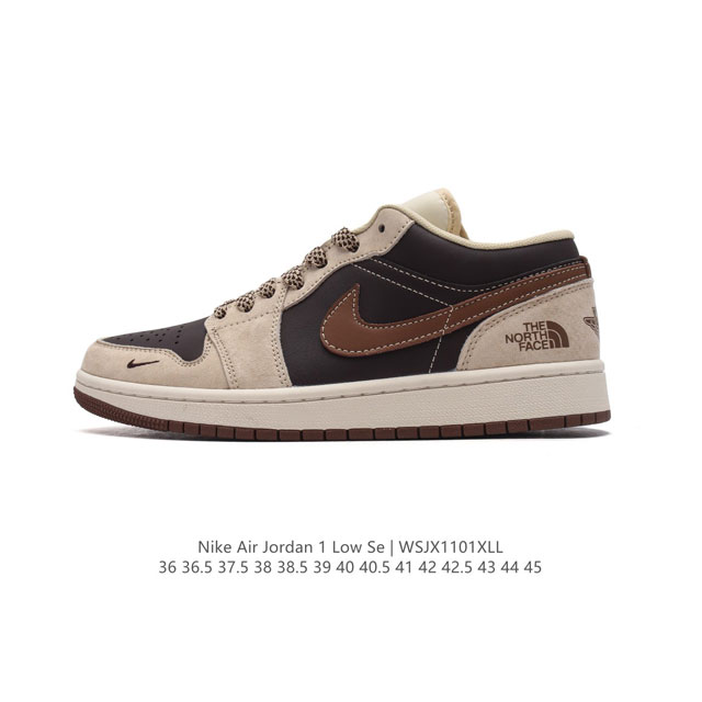 公司级 耐克 乔丹Air Jordan 1 Low AJ1 乔1 乔丹1代aj1 北面 北脸 联名 低帮复古文化休闲运动篮球鞋。从1985 年面世的元年款汲取设