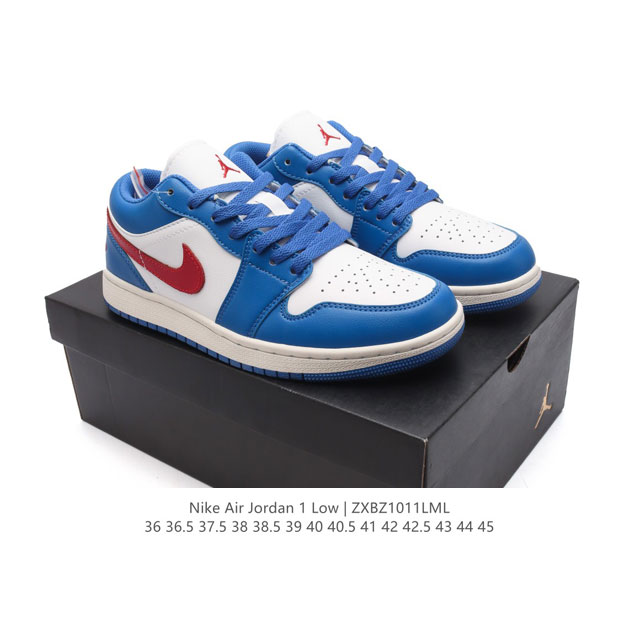 耐克 乔丹Air Jordan 1 Low AJ1 乔1 乔丹1代aj1 低帮复古文化休闲运动篮球鞋。从1985 年面世的元年款汲取设计灵感，采用简洁大方的经典