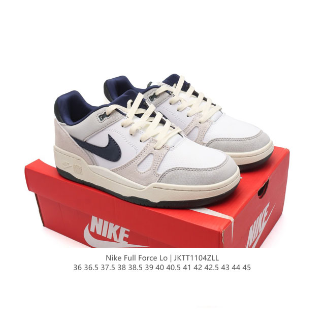 耐克 Nike 全新鞋型 来了！Nike Full Force Low 时尚复古运动板鞋，复古气质爆棚！近年来复古风的兴起，众多品牌纷纷推出自己的全新鞋款，势必