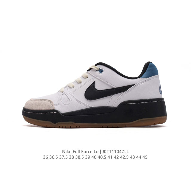 耐克 Nike 全新鞋型 来了！Nike Full Force Low 时尚复古运动板鞋，复古气质爆棚！近年来复古风的兴起，众多品牌纷纷推出自己的全新鞋款，势必