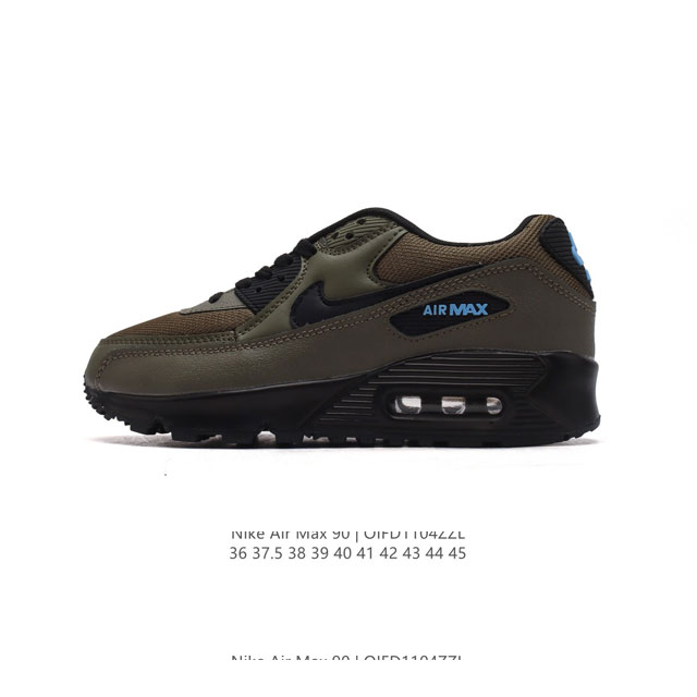 NIKE耐克运动鞋 Air max 90 健身运动跑鞋休闲鞋 复古风十足！Air Max 90 作为 Nike 旗下最经典的鞋型之一，凭借着百搭的造型，获得众多