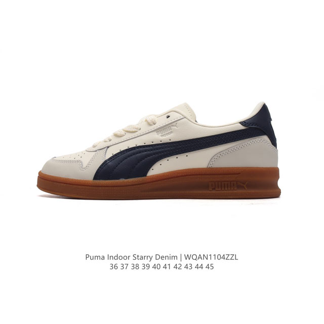 PUMA 彪马 官方正品INDOOR OG男女同款复刻经典低帮休闲轻便运动板鞋 彪马 PUMA Indoor Starry Denim 提供了丰富的配色和材质选