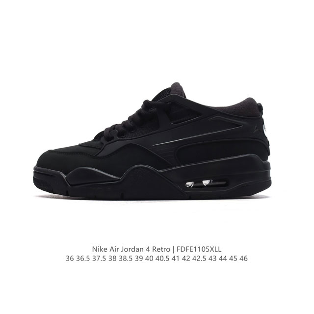 公司级 耐克 新款 Nike Air Jordan 4 Retro OG 低帮 迈克尔 乔丹AJ4代乔4 复古休闲运动文化篮球鞋。秉承轻量化的速度型篮球鞋设计思