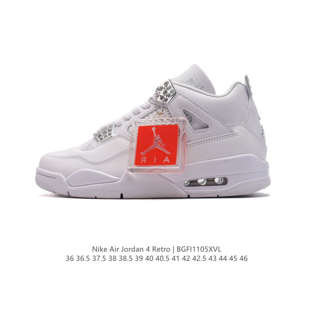 公司级 耐克 新款 Nike Air Jordan 4 Retro OG 中帮 迈克尔 乔丹AJ4代乔4 复古休闲运动文化篮球鞋。秉承轻量化的速度型篮球鞋设计思