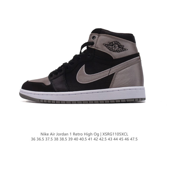 公司级 耐克 男女同款运动板鞋 Nike Air Jordan 1 Retro High OG 乔丹一代aj1 乔1 AJ1 篮球鞋复刻运动鞋。皮面高帮板鞋的设