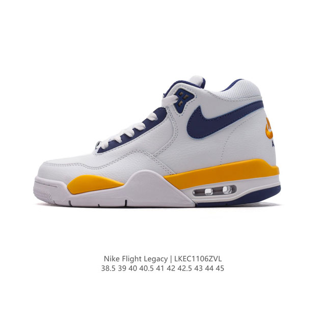 真标 耐克 NIKE Nike 耐克男女鞋篮球鞋经典高帮Air Flight Legacy系带缓冲舒适气垫慢跑鞋。耐克Air flight是一个很古老而且庞大的