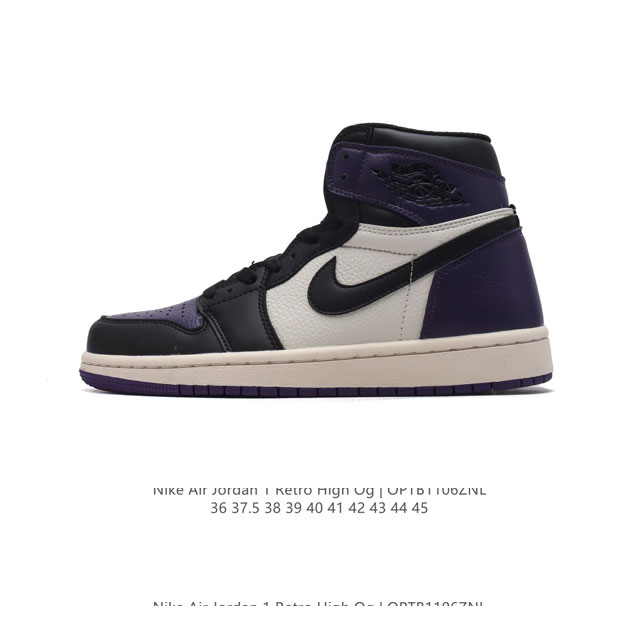 公司级 耐克 男女同款运动板鞋 Nike Air Jordan 1 Retro High OG 乔丹一代aj1 乔1 AJ1 篮球鞋复刻运动鞋。皮面高帮板鞋的设