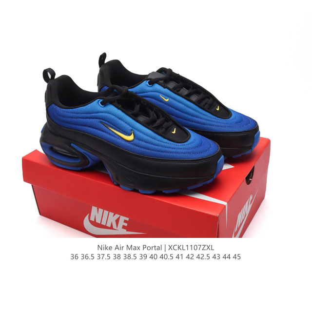 新款 耐克 NIKE AIR MAX PORTAL 休闲厚底增高气垫老爹运动鞋 2024新款鞋型 Nike Air Max Portal 跟高5公分左右 是NI