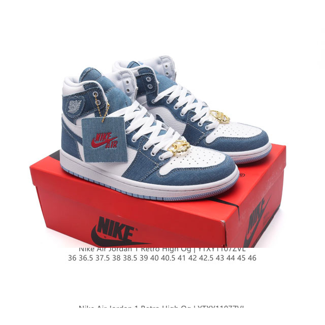 头层皮 耐克 男女同款运动板鞋 Nike Air Jordan 1 Retro High OG 乔丹一代aj1 乔1 AJ1 篮球鞋复刻运动鞋。皮面高帮板鞋的设