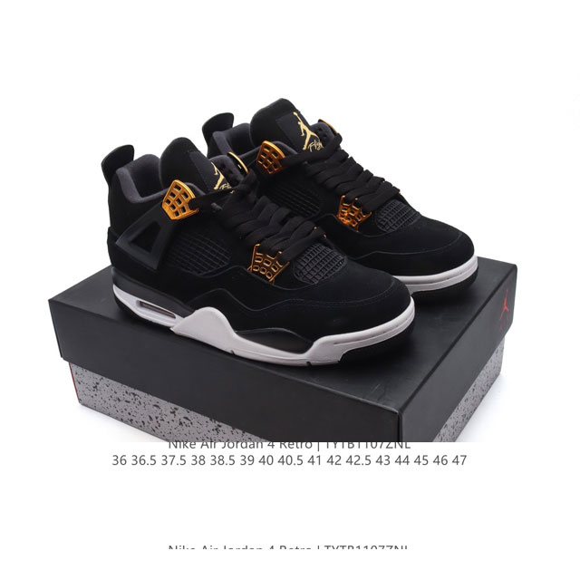 公司级 耐克 新款 Nike Air Jordan 4 Retro OG 中帮 迈克尔 乔丹AJ4代乔4 复古休闲运动文化篮球鞋。秉承轻量化的速度型篮球鞋设计思