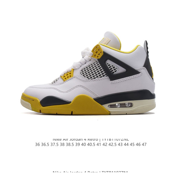 公司级 耐克 新款 Nike Air Jordan 4 Retro OG 中帮 迈克尔 乔丹AJ4代乔4 复古休闲运动文化篮球鞋。秉承轻量化的速度型篮球鞋设计思