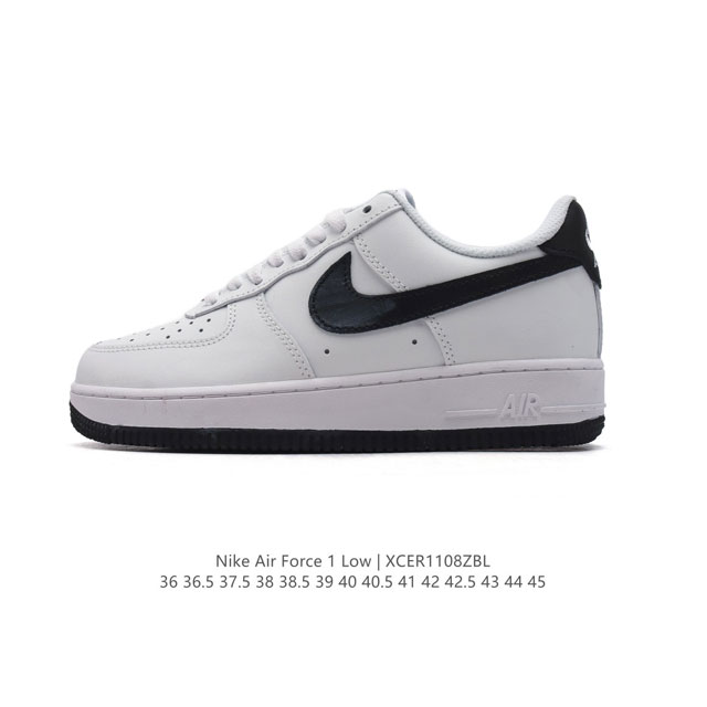 耐克 Nike Air Force 1 '07 Low 空军一号 含气垫 小白鞋 低帮百搭厚底增高休闲运动板鞋。柔软、弹性十足的缓震性能和出色的中底设计，横跨复