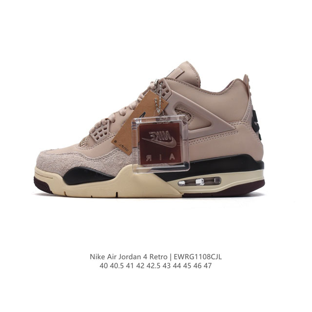 公司级 耐克 新款 Nike Air Jordan 4 Retro OG 中帮 迈克尔 乔丹AJ4代乔4 复古休闲运动文化篮球鞋。秉承轻量化的速度型篮球鞋设计思