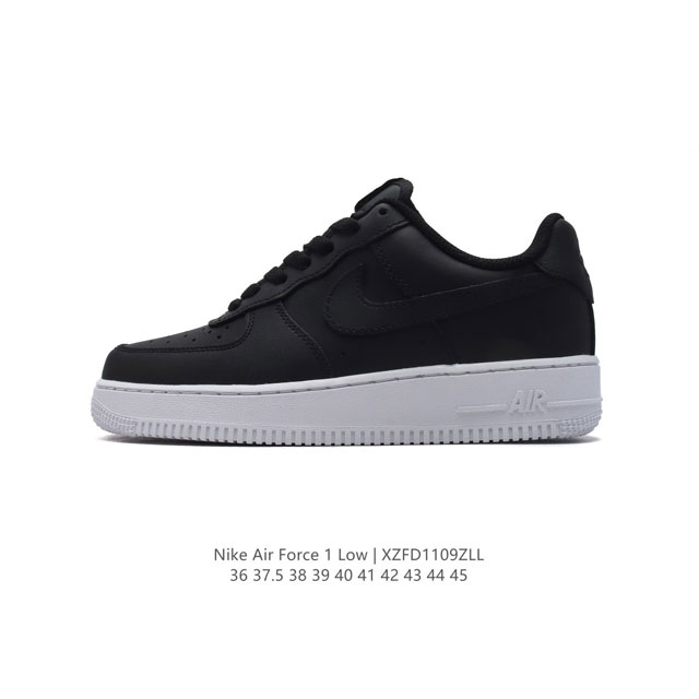 耐克 Nike Air Force 1 '07 Low 空军一号 含气垫 小白鞋 低帮百搭厚底增高休闲运动板鞋。柔软、弹性十足的缓震性能和出色的中底设计，横跨复