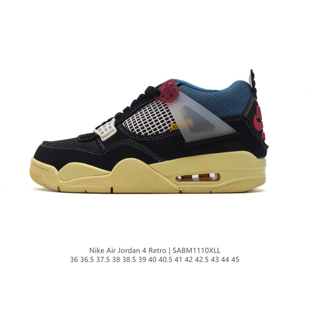 公司级 耐克 新款 Nike Air Jordan 4 Retro OG 低帮 迈克尔 乔丹AJ4代乔4 复古休闲运动文化篮球鞋。秉承轻量化的速度型篮球鞋设计思