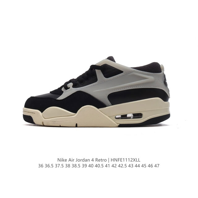 公司级 耐克 新款 Nike Air Jordan 4 Retro Og 低帮 迈克尔 乔丹aj4代乔4 复古休闲运动文化篮球鞋。秉承轻量化的速度型篮球鞋设计思