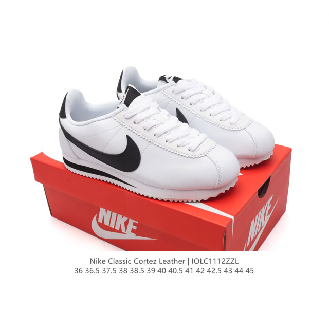 Nike Classic Cortez Nylon 耐克阿甘鞋男女子运动鞋。秉承元年款经典风格，糅合防水鞋面设计，令双足保持干爽舒适。防水锦纶鞋面强势抵御风雨侵