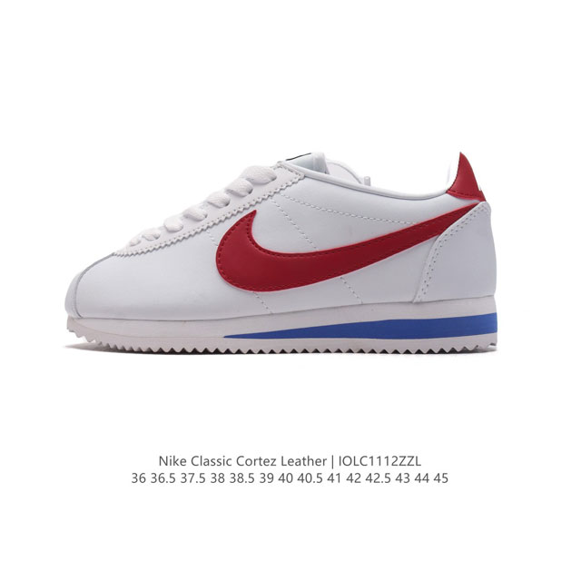 Nike Classic Cortez Nylon 耐克阿甘鞋男女子运动鞋。秉承元年款经典风格，糅合防水鞋面设计，令双足保持干爽舒适。防水锦纶鞋面强势抵御风雨侵